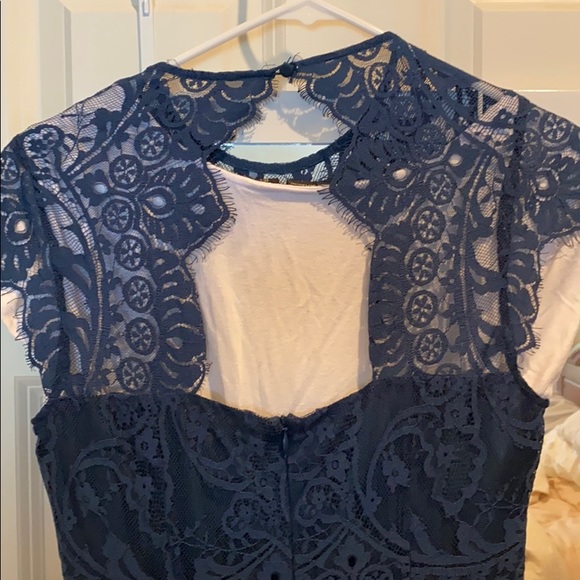 NWT BB Dakota “Lake blue” lace dress Sz 2 - Picture 7 of 9